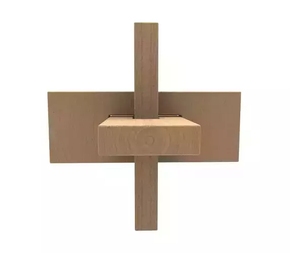 Puzzle wooden piece 3D print model