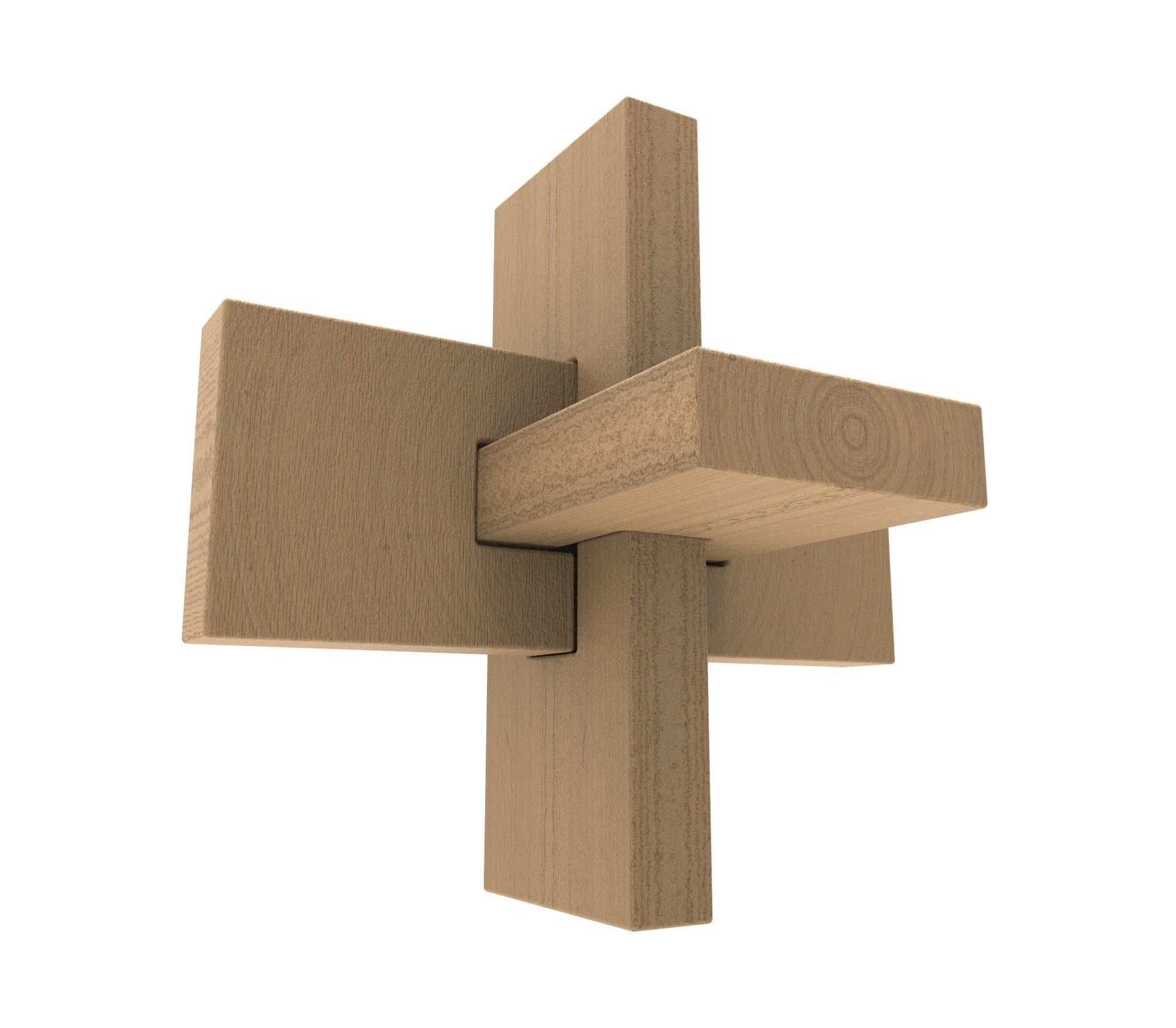 Puzzle wooden piece 3D print model_5