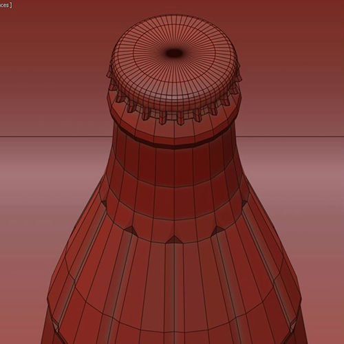 Coca-Cola Regular 250ML Glass Bottle 3D model_2