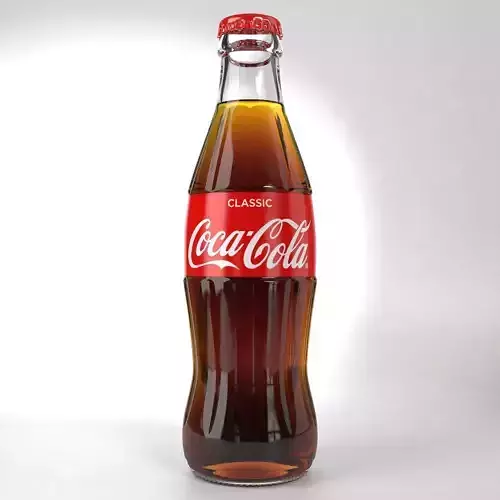Coca-Cola Regular 250ML Glass Bottle 3D model