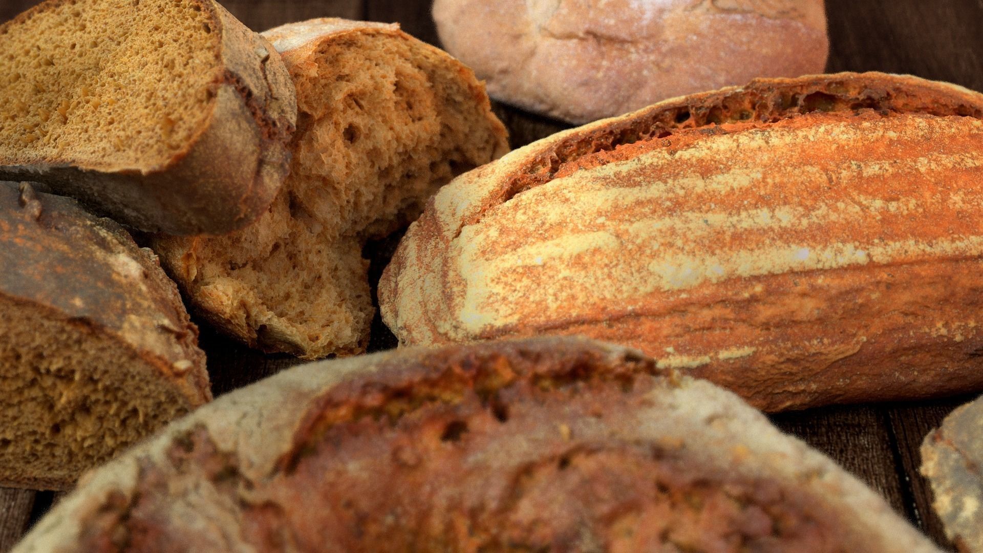 Tasty Bread Pack vol01 Low-poly 3D model_7