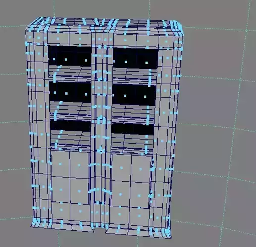 China Cabinet walnut texture with white trim