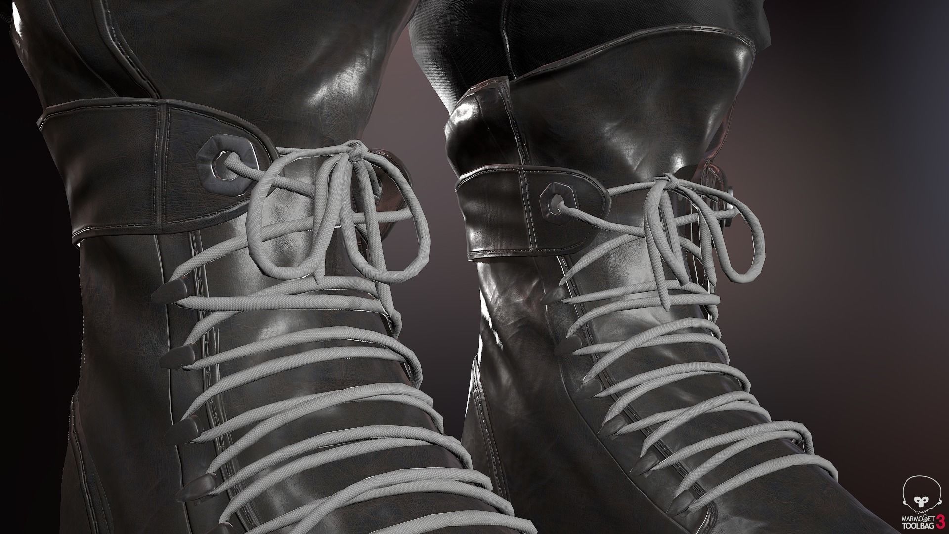 Male Ninja Outfit Low-poly 3D model_67