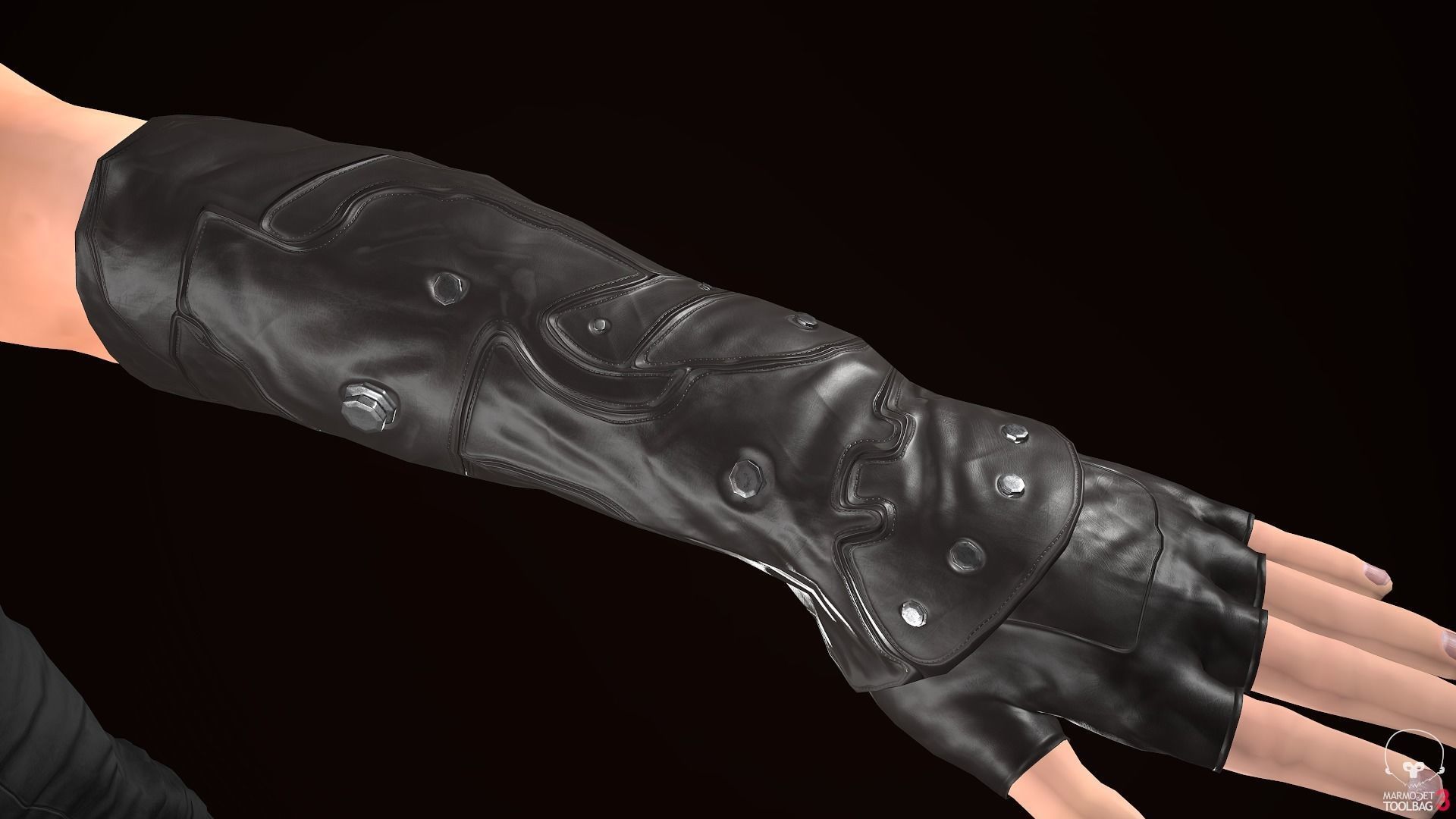 Male Ninja Outfit Low-poly 3D model_25