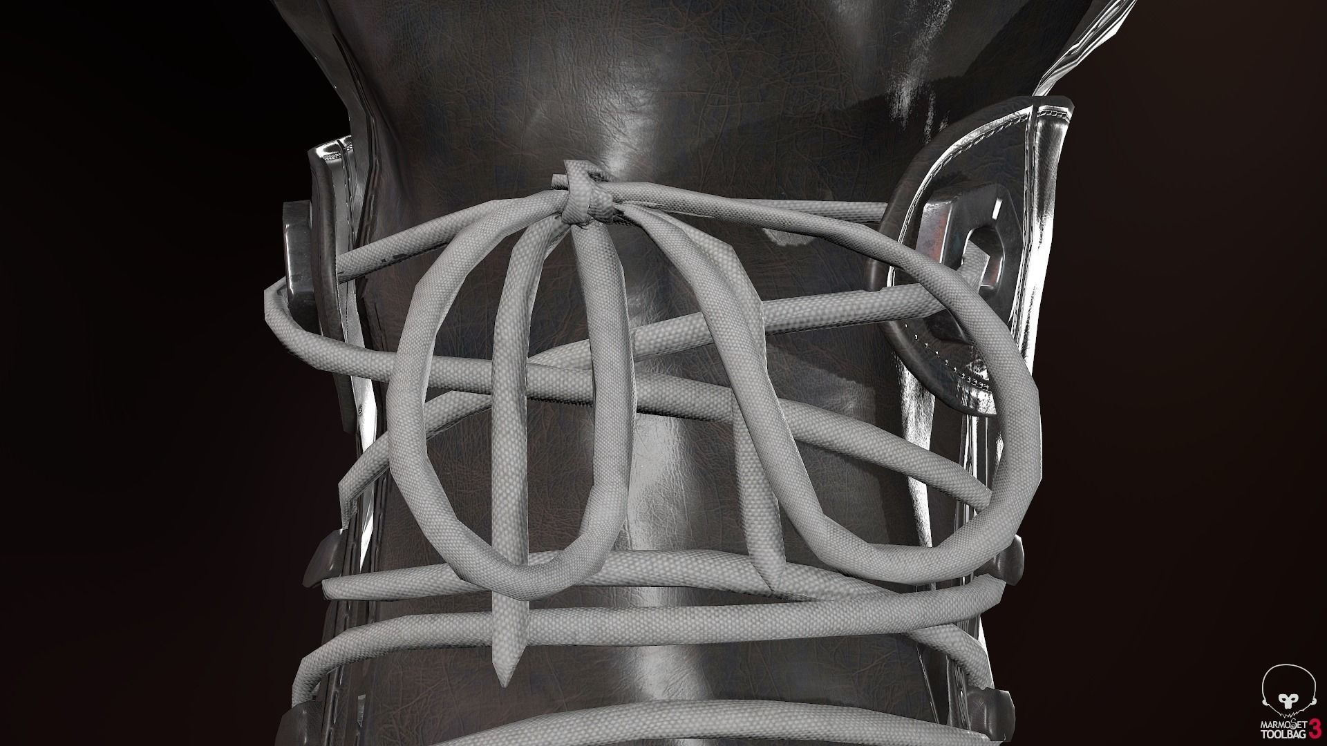 Male Ninja Outfit Low-poly 3D model_73