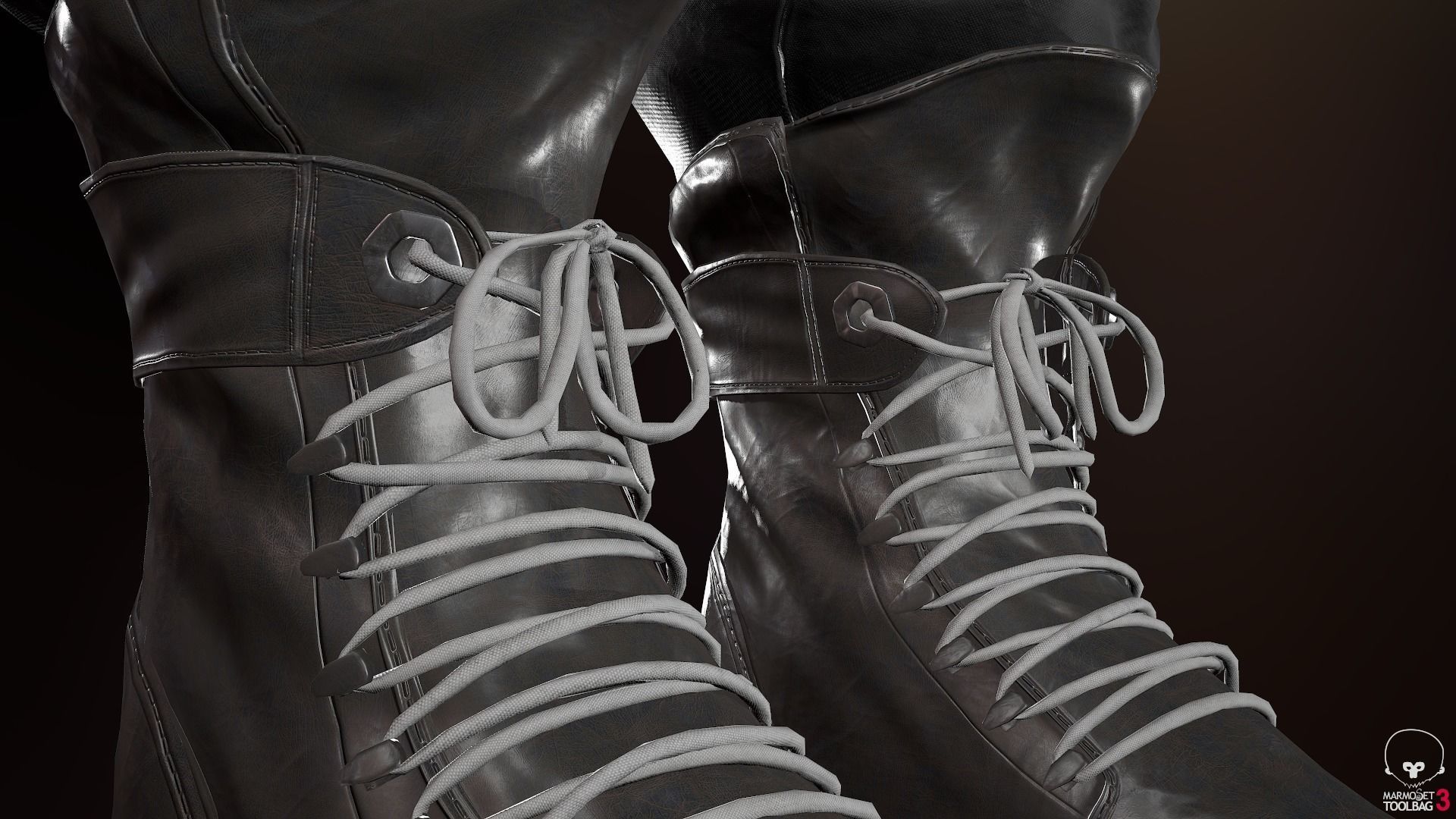 Male Ninja Outfit Low-poly 3D model_68