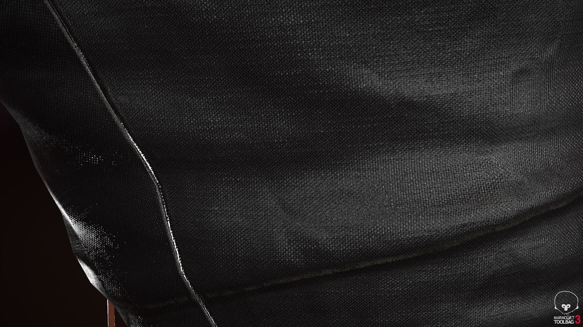 Male Ninja Outfit Low-poly 3D model_13