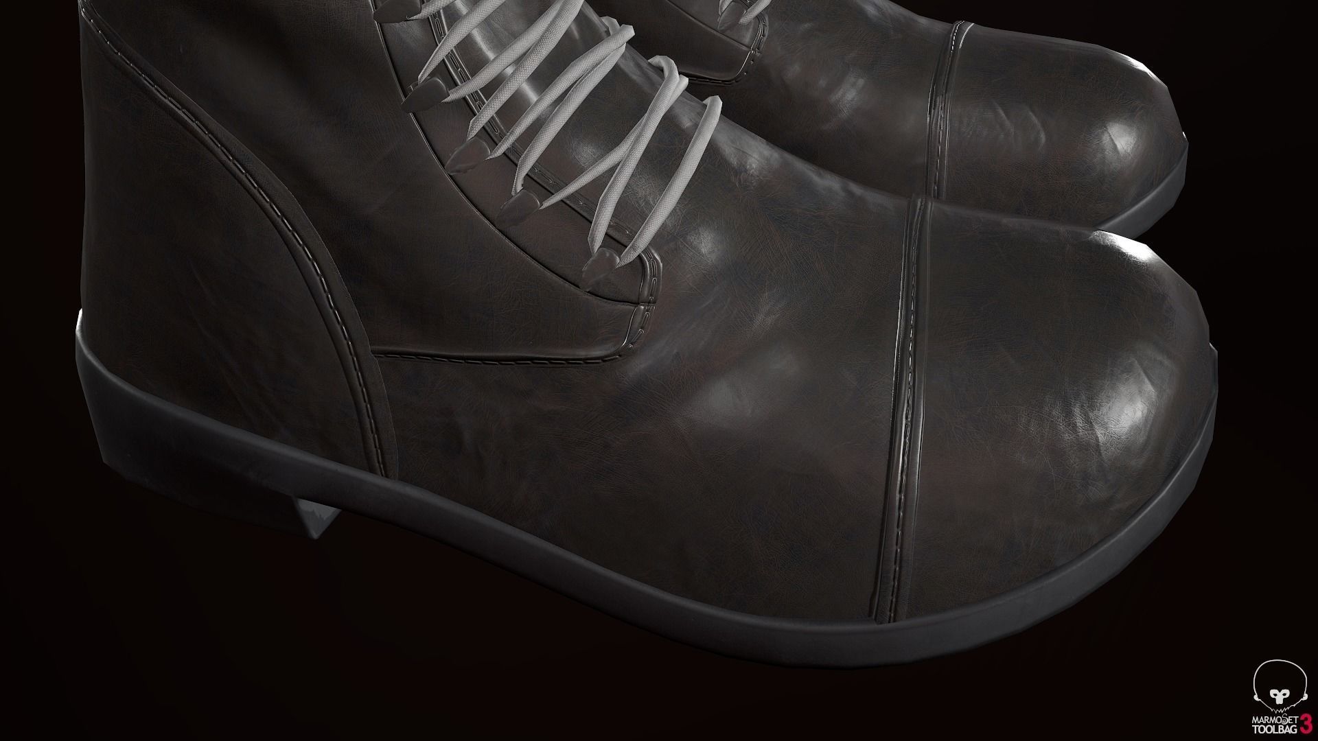 Male Ninja Outfit Low-poly 3D model_71