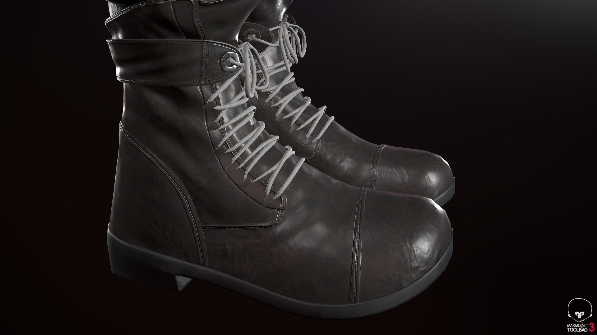 Male Ninja Outfit Low-poly 3D model_69