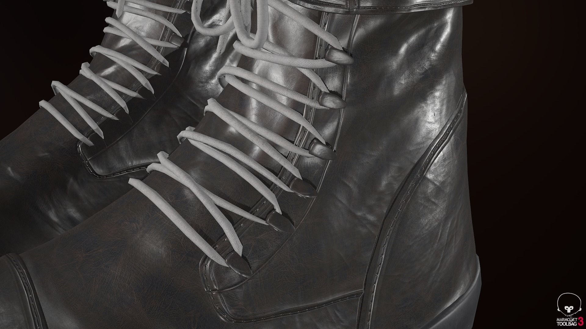 Male Ninja Outfit Low-poly 3D model_64