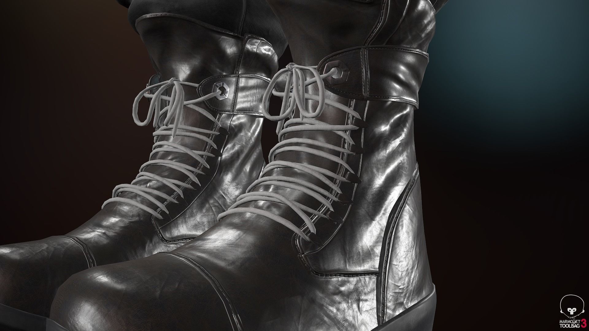 Male Ninja Outfit Low-poly 3D model_61