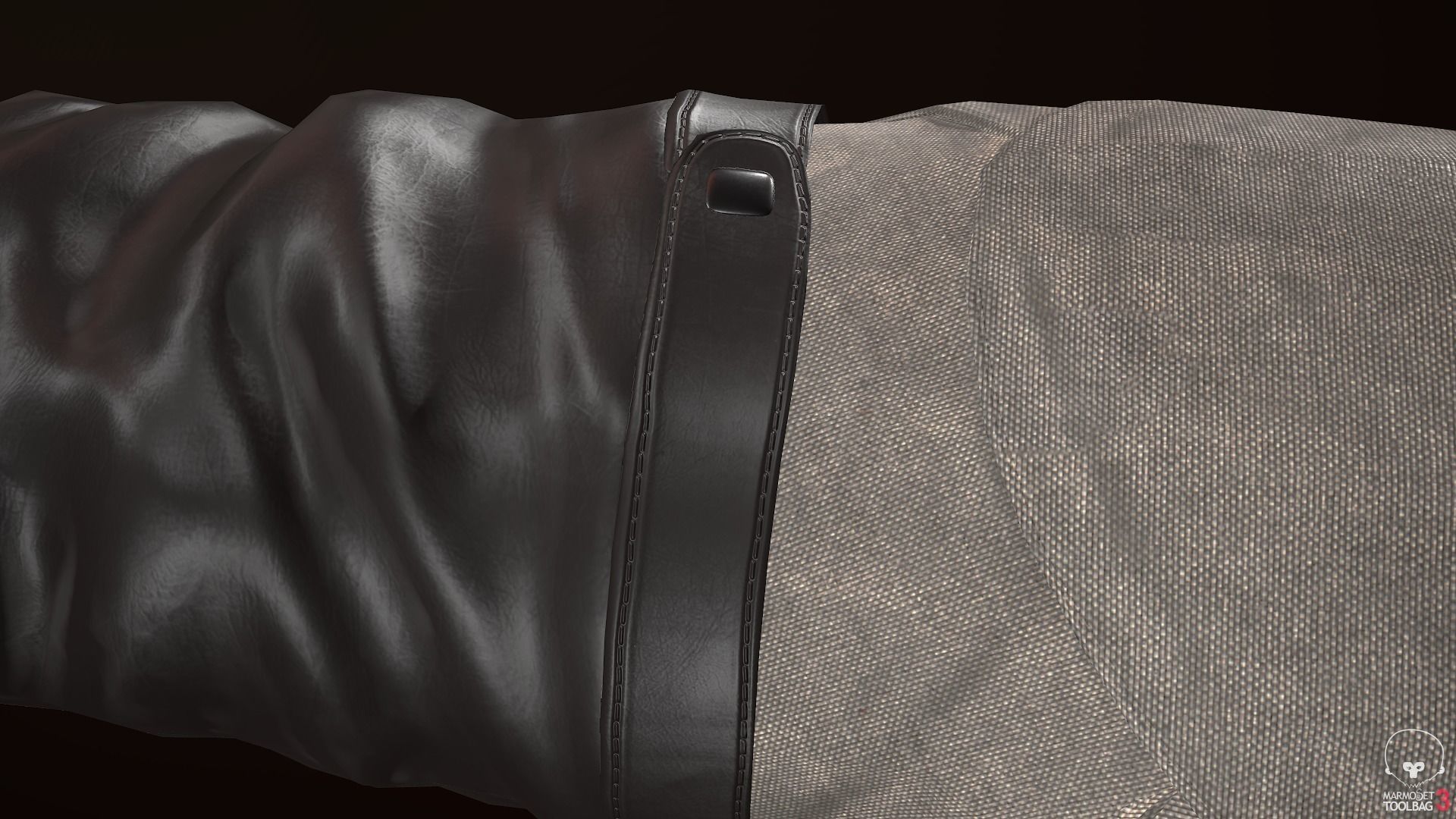 Male Ninja Outfit Low-poly 3D model_55