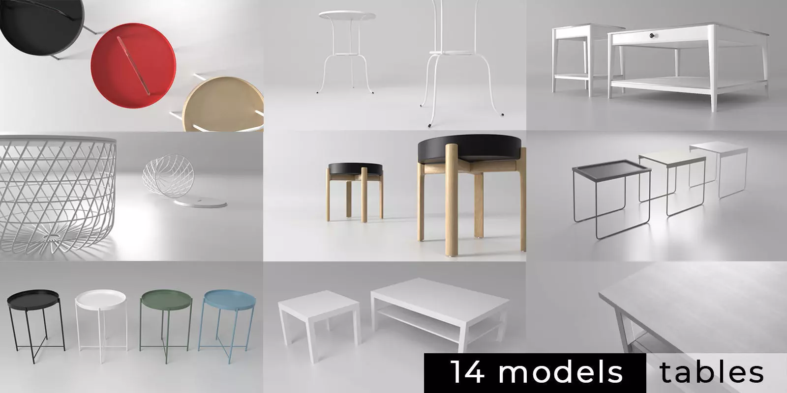COFFEE TABLES 3D model