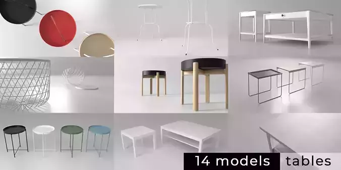  COFFEE TABLES 3D model