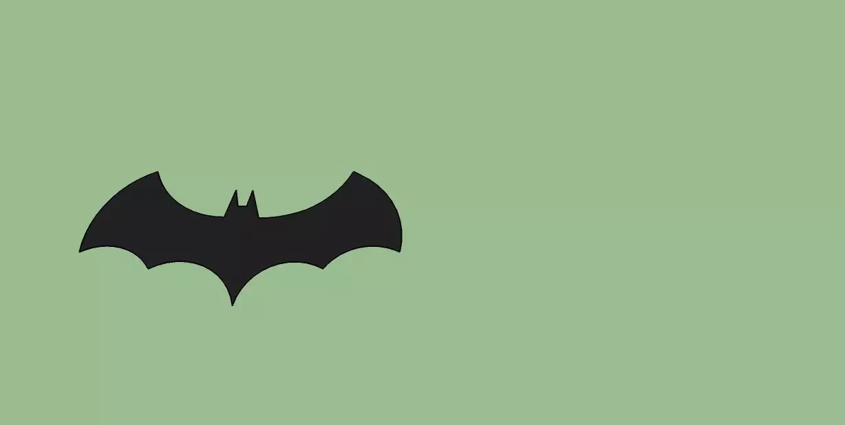 BATMAN Logo  3D model_0