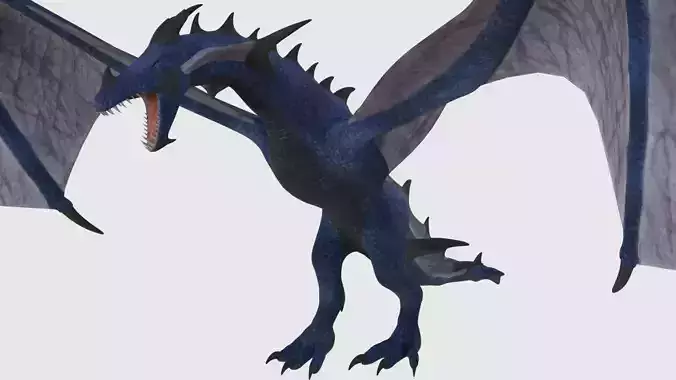 Animated Dragon - Game Ready
