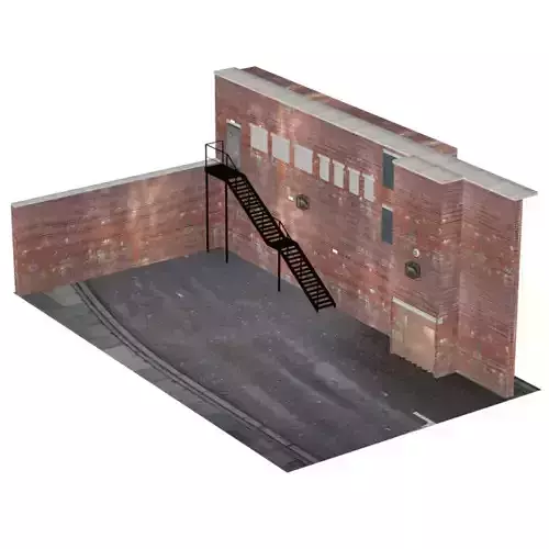 Store Building Rear 3D model