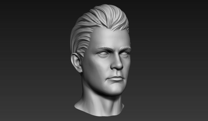 3D Print Ready Male Head  3D model