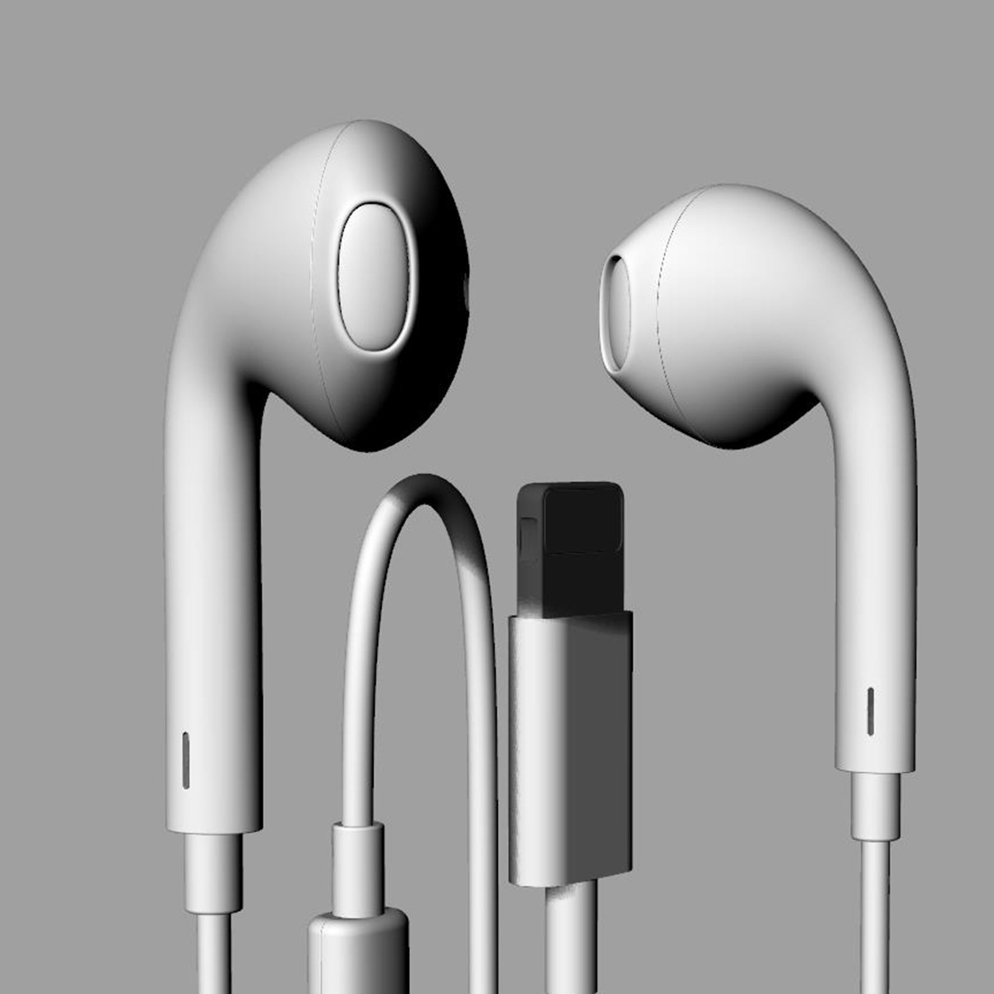 Apple EarPods iPhone7 3Dmodel 3D model_5