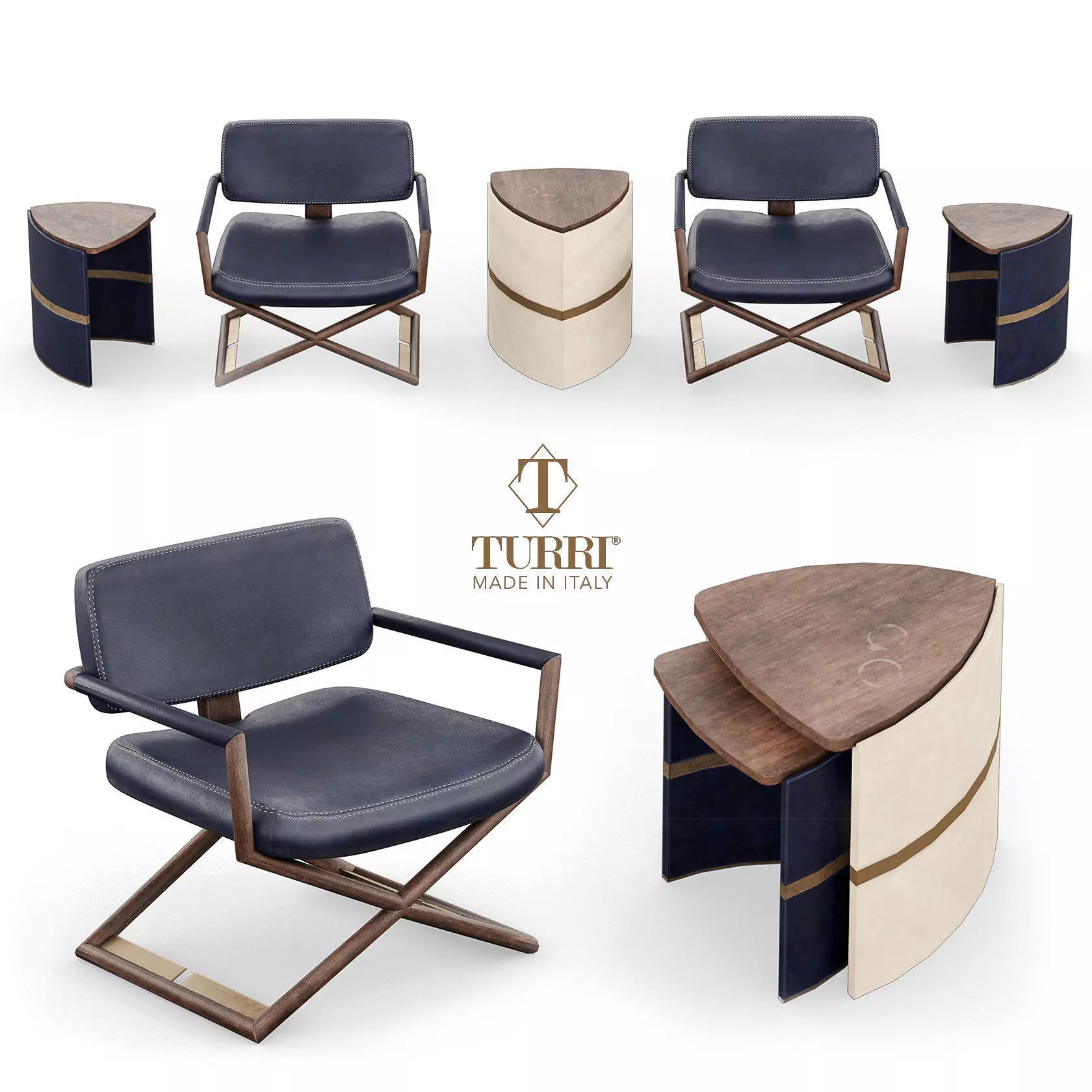 Turri Lowpoly Madison Collection Low-poly 3D model