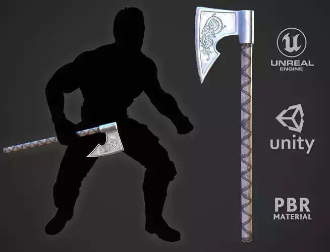 Darksword Nordic Knotwork Axe