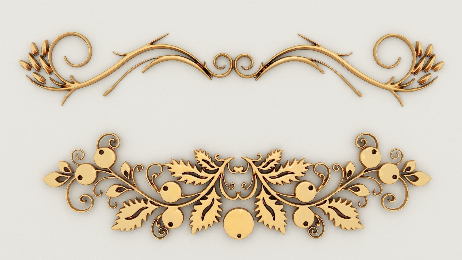 Ornament Pack-2 18 elements 3D model_10