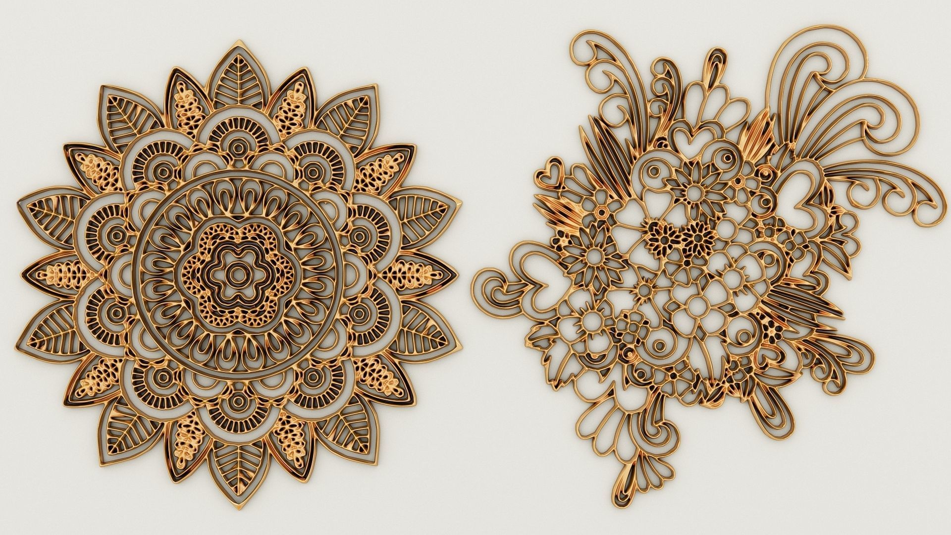 Ornament Pack-2 18 elements 3D model_4