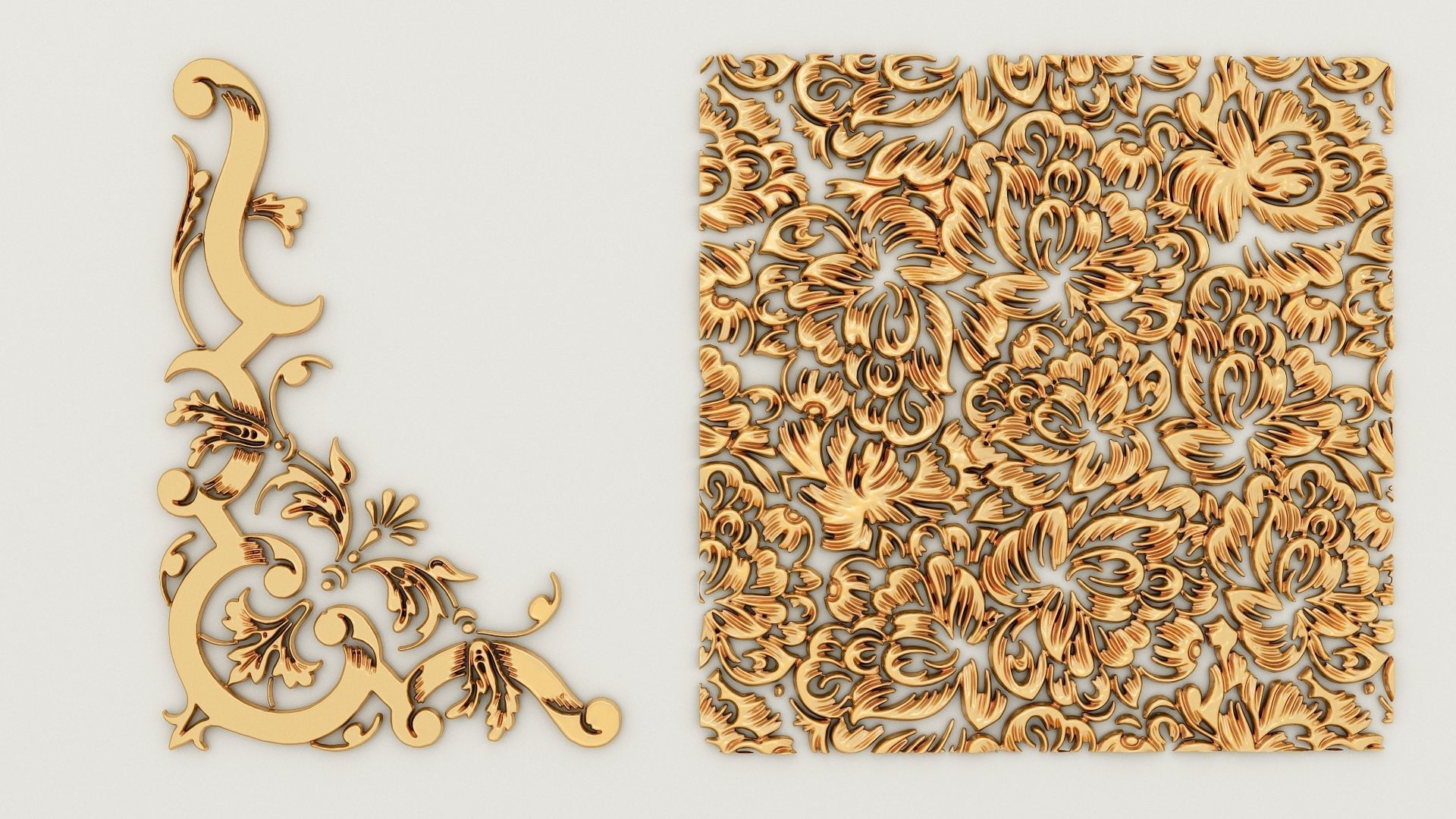 Ornament Pack-2 18 elements 3D model_9