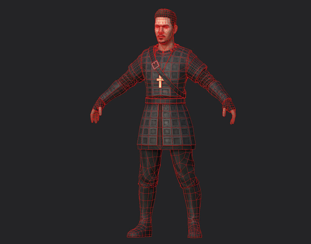 Bishop Heahmund Low-poly 3D model_5