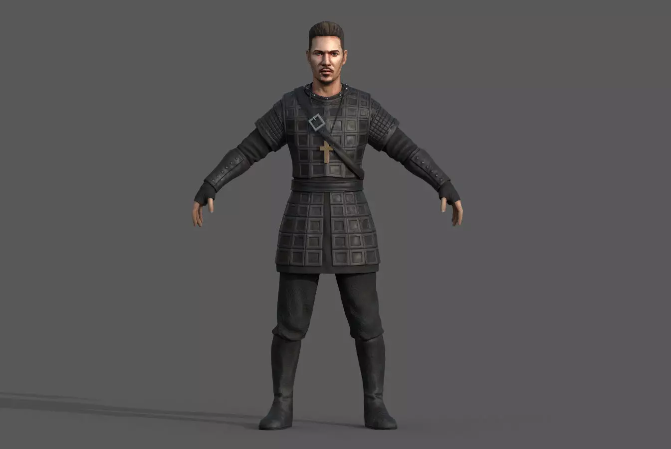 Bishop Heahmund Low-poly 3D model_0