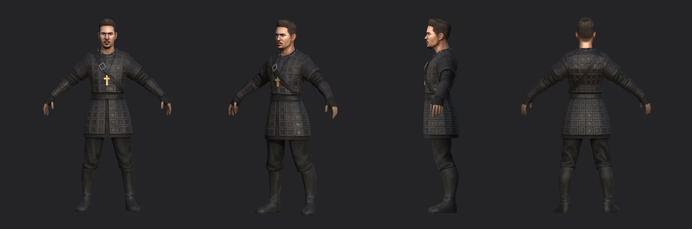 Bishop Heahmund Low-poly 3D model_8