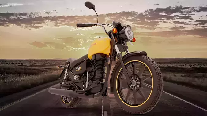 Royal Enfiled Thunderbird 500x 3D model