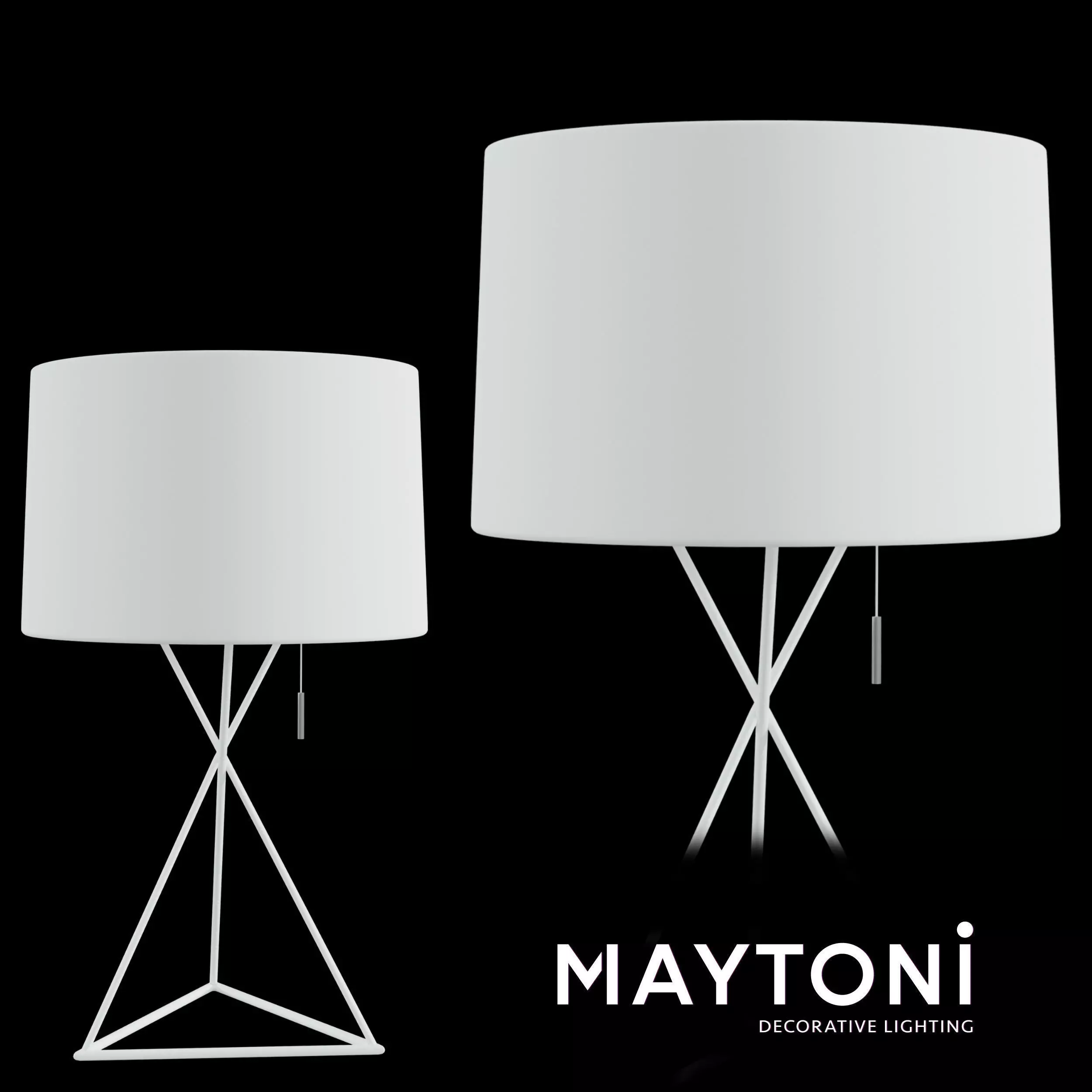 Table lamp Gaudi MOD183-TL-01-W Maytoni Modern Free 3D model
