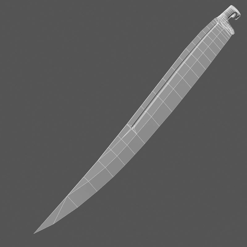 Arabian dagger 3D model_3