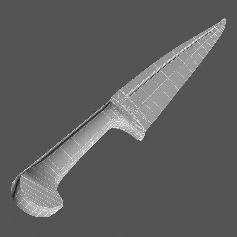 Arabian dagger 3D model_4