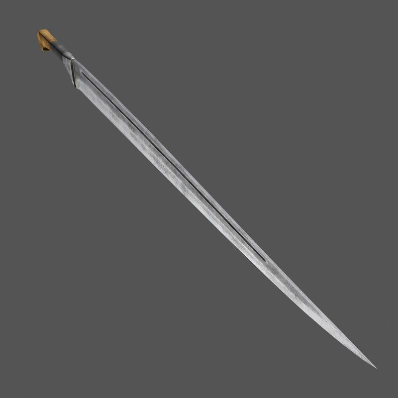 Arabian dagger 3D model_12
