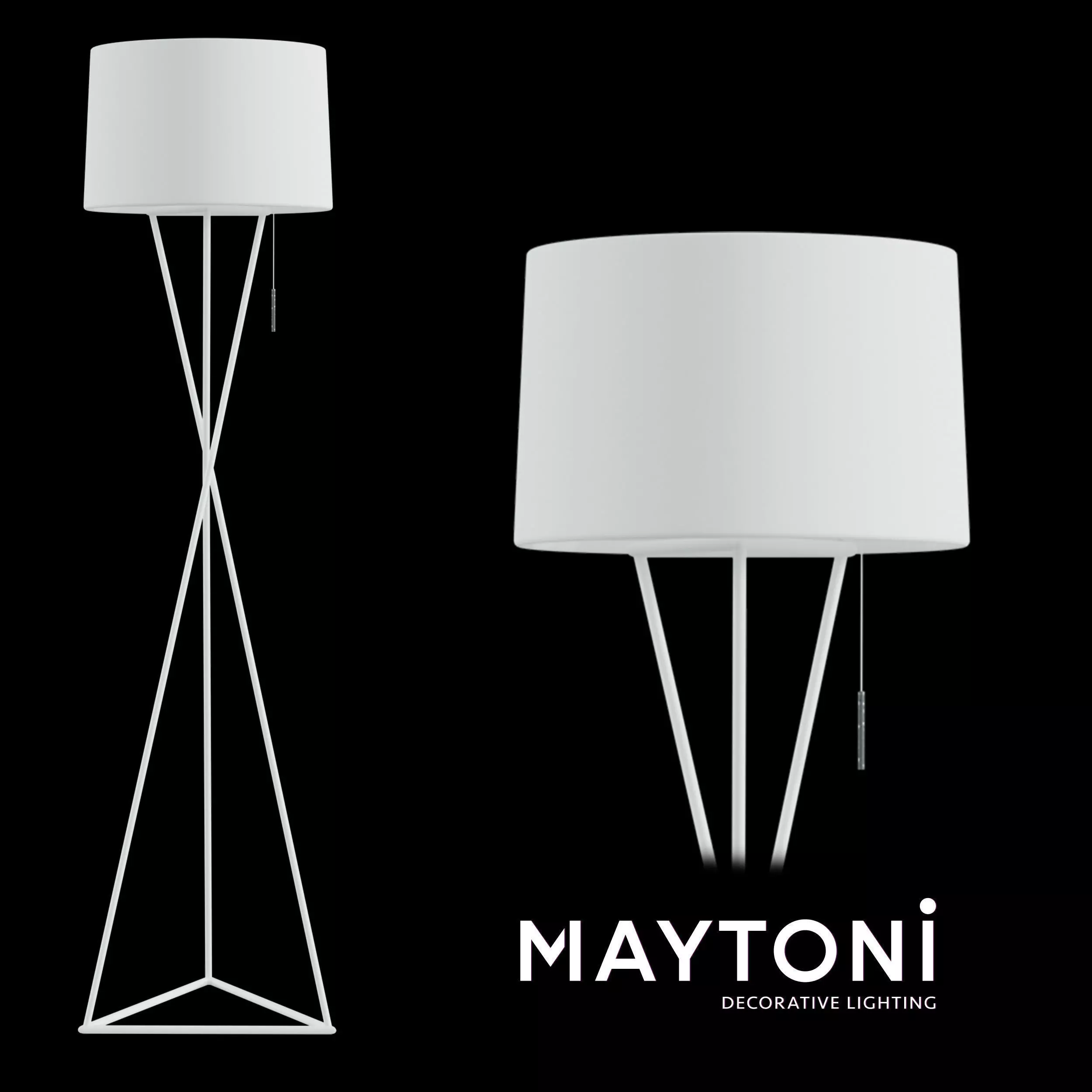 Floor lamp Gaudi MOD183-FL-01-W Maytoni Modern Free 3D model