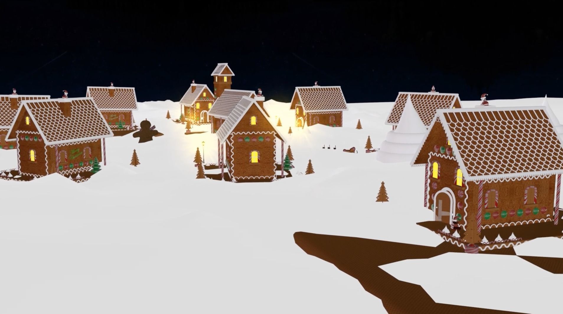 Gingerbread House 3D model_5