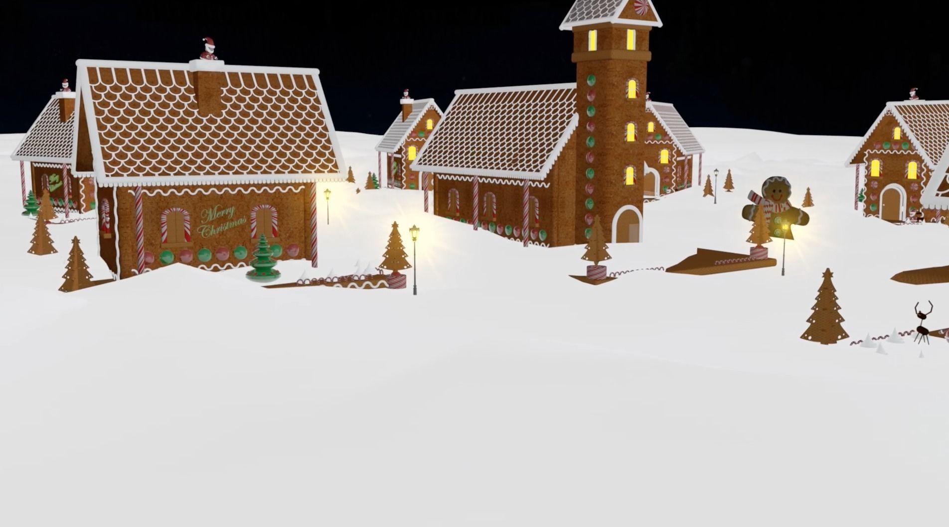 Gingerbread House 3D model_2