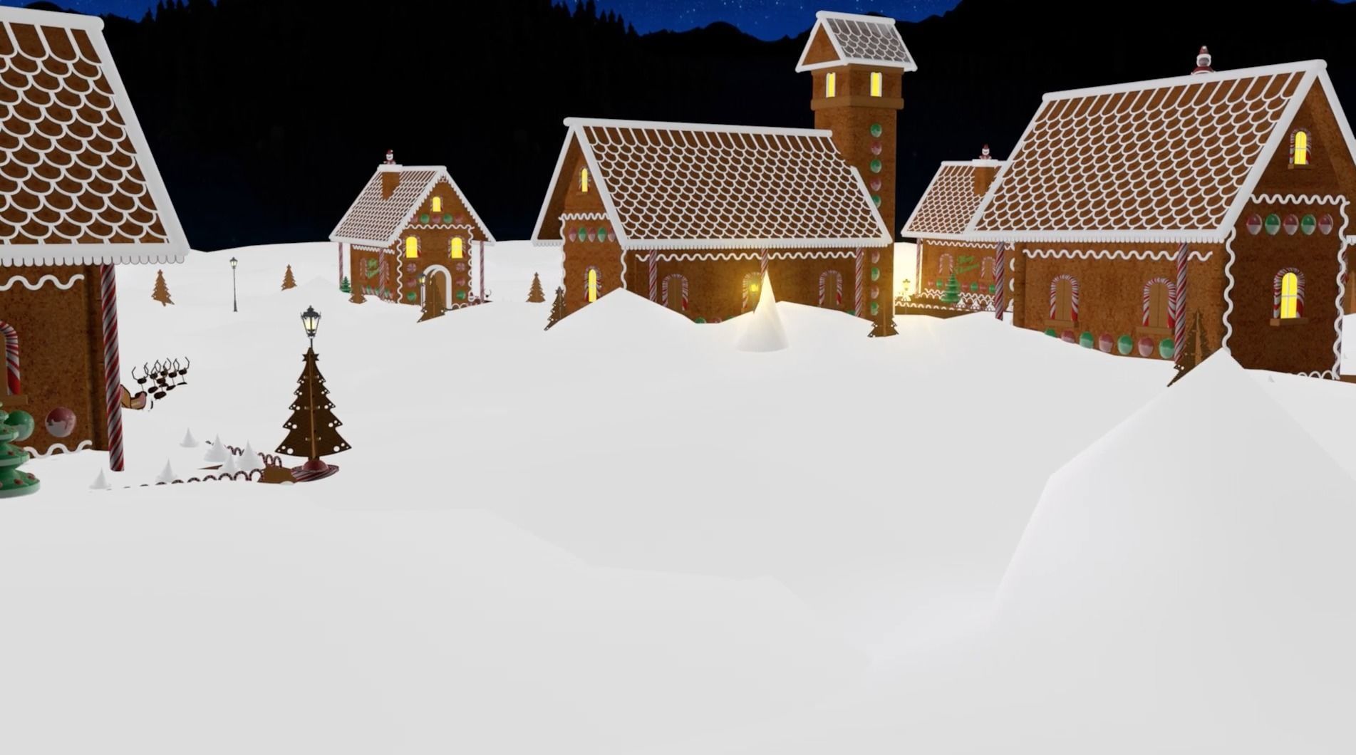 Gingerbread House 3D model_3