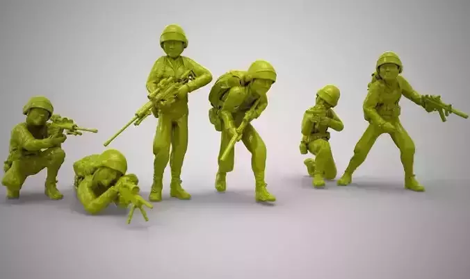 Toy Soldiers 3D print model