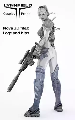 Nova legs from Starcraft HOTS 3D cosplay model 3D print model