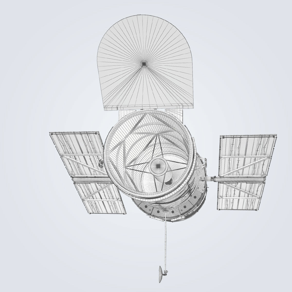 Hubble Telescope 3D model_45