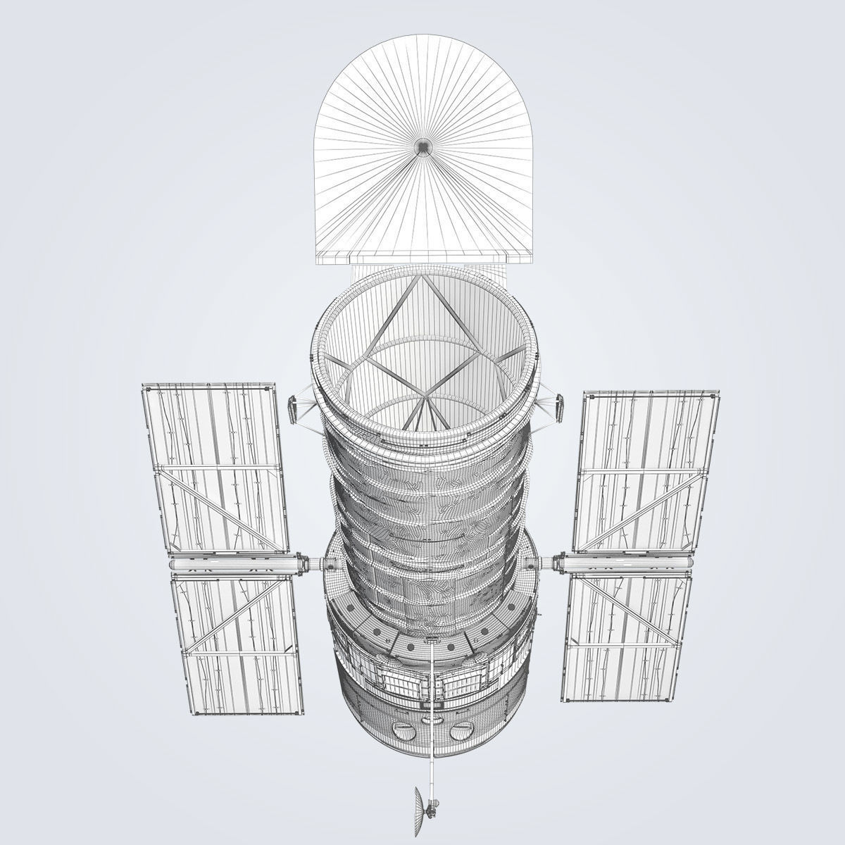 Hubble Telescope 3D model_43