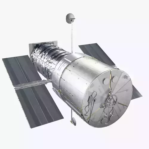 Hubble Telescope 3D model