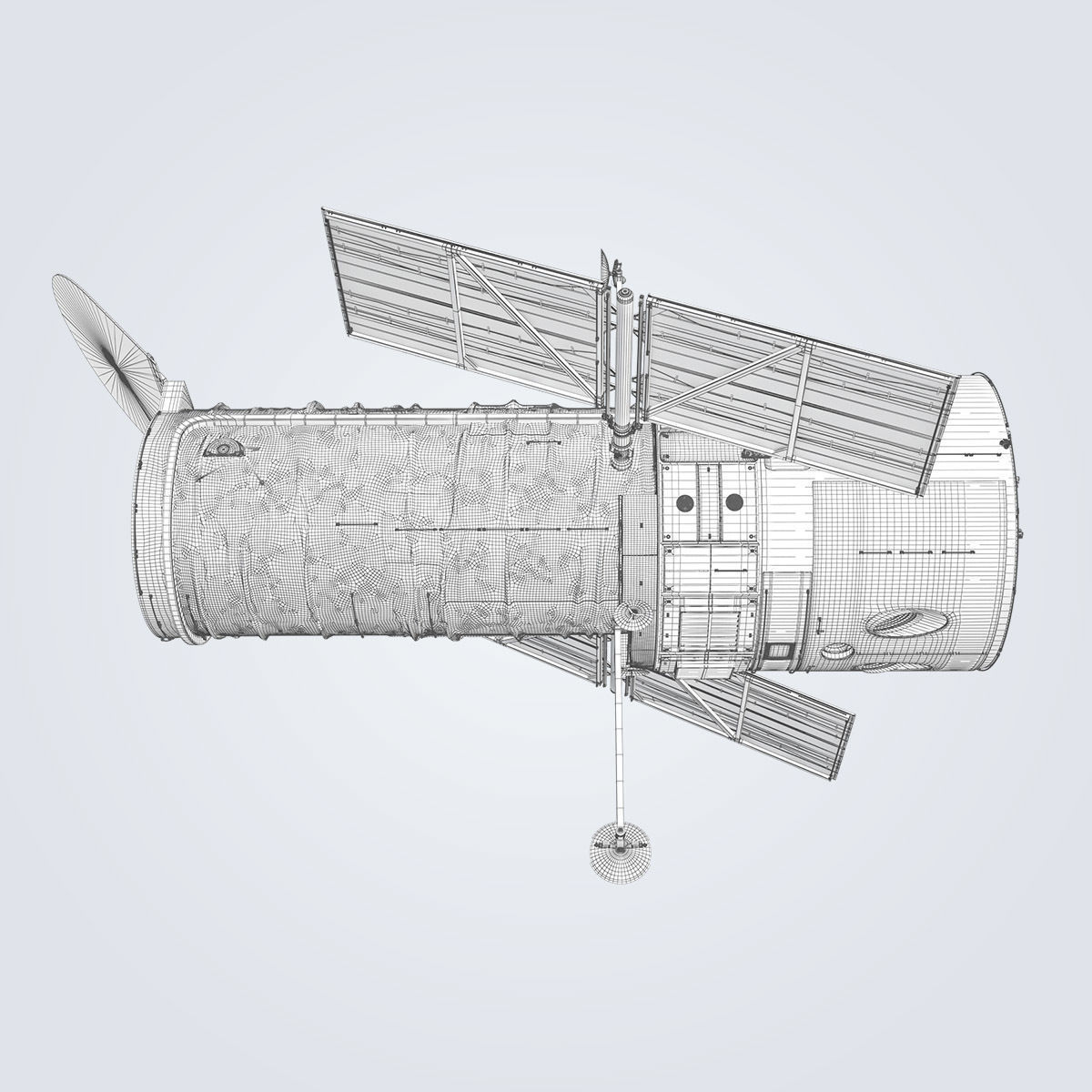Hubble Telescope 3D model_44