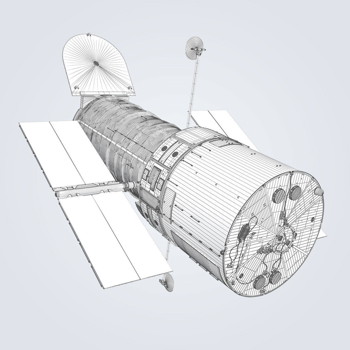 Hubble Telescope 3D model_46