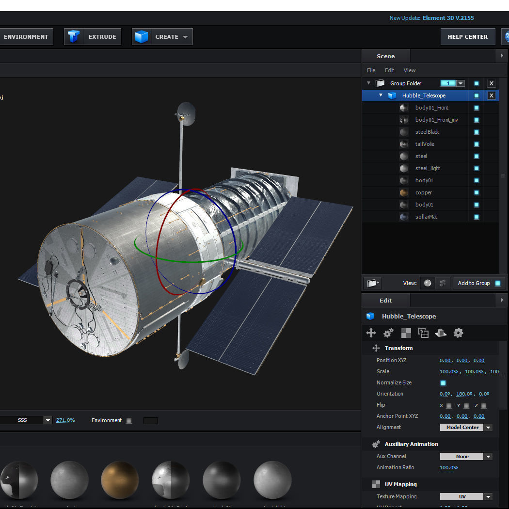 Hubble Telescope 3D model_41