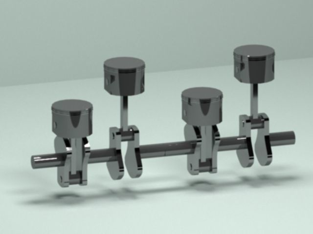 cylinder piston animation 3D model_6