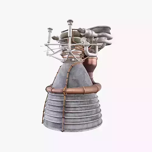 F1 Rocket Engine 3D model